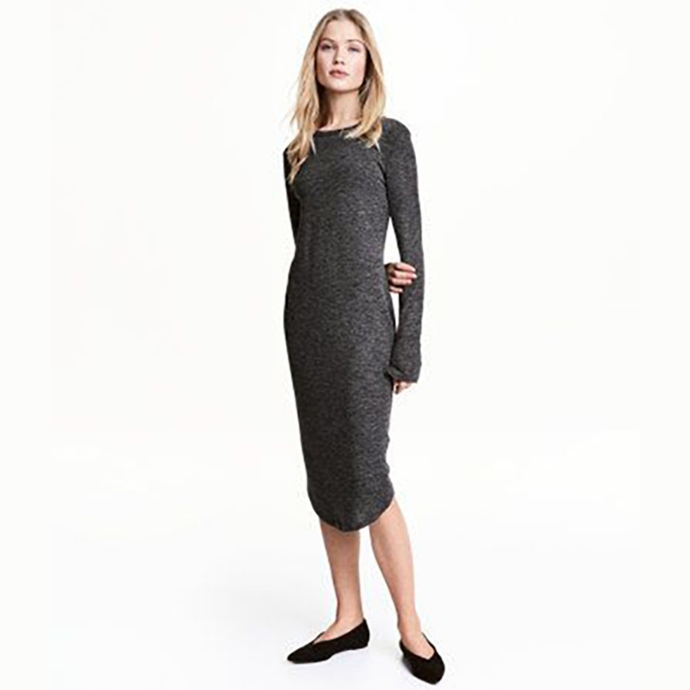 H&M NWT Melange Jersey Dress XL